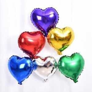 Globo Corazón 12 Cm. Pack X 10 Unidades