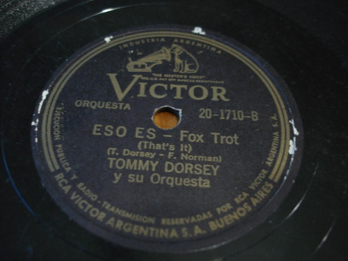 Pasta Tommy Dorsey Su Orquesta Rca Victor C68