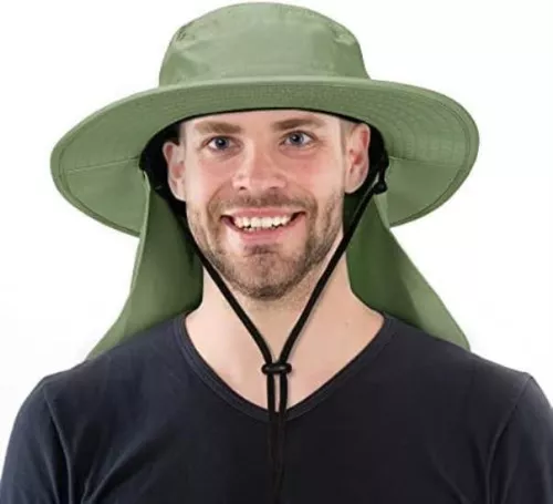 Sombrero Sol Hombre, Protección Solar Upf 50+, Sombrero Ala