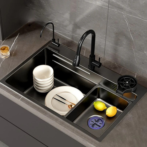 Combo Lavaplato Empotrado80x45cm Acero Inoxidable Fullequipo