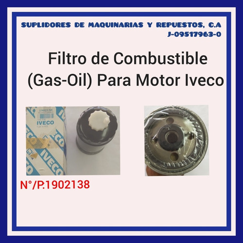 Filtro De Gas-oil Para Iveco