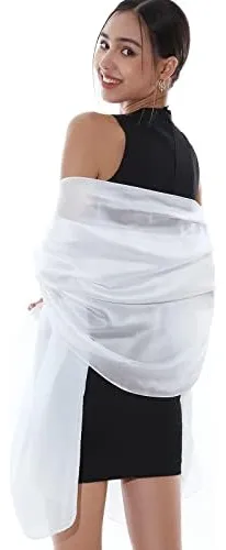 Riiqiichy Pashmina Chales Blancos Para Mujer Vestidos De De
