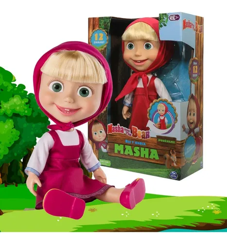 Masha Y El Oso Muñeca Interactiva Rie Y Habla Spin Master Envío Gratis 