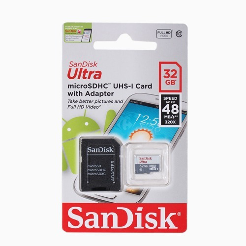 Memoria Microsd 32gb Clase 10 Sandisk Celular Camara Tablet
