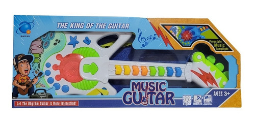 Guitarra Juguete Para Niños Y Niñas Musical Luz Y Sonido