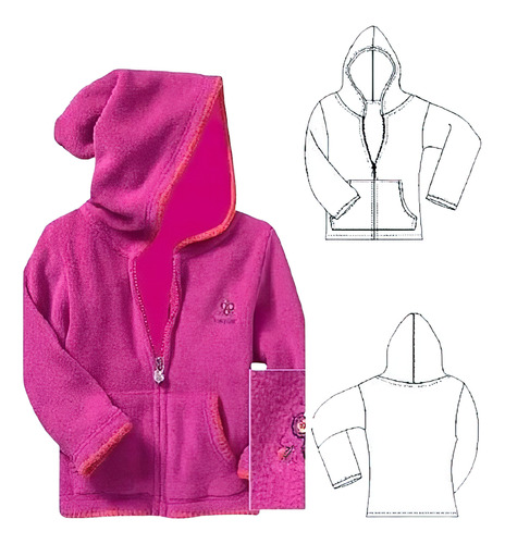 Moldería Textil Unicose - Campera Basico Mujer 0901