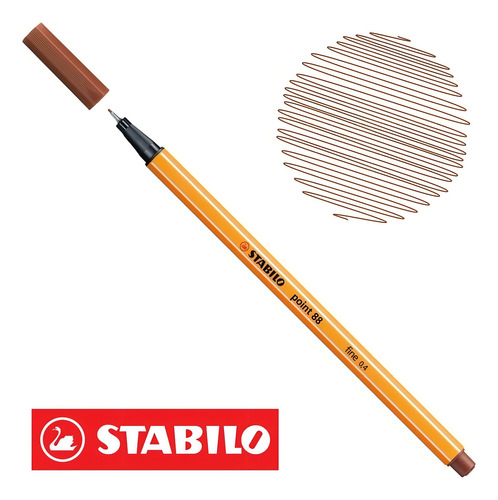 Stabilo Microfibra Point 88 X Unidad Color 75 Siena