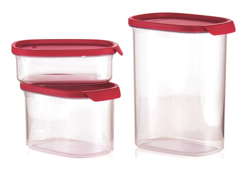 Set X3 Contenedor Modular Alacena Ultra Clear- Tupperware®