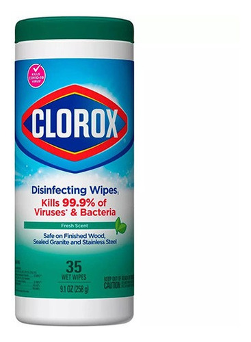 Wipes Desinfectantes Clorox 35u Fre,(2uni)super