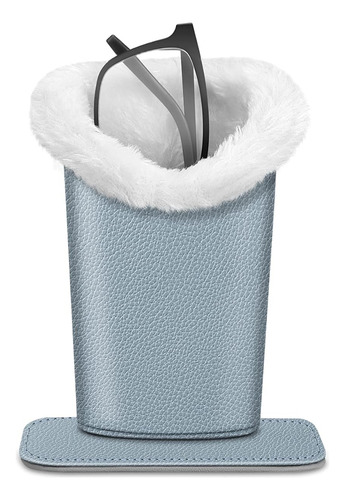 Soporte De Gafas Forro De Felpa Con Base Magnetica Azules