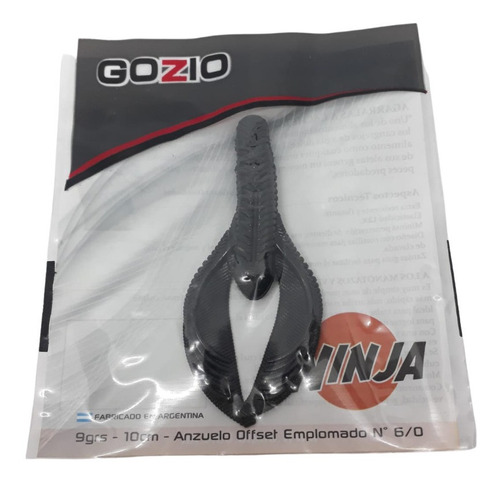 Goma Soft Señuelo Gozio Ninja X1u Pesca Tararira 9g 10cm 