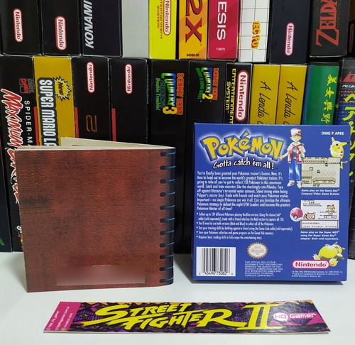 Pokémon Blue - Box + Manual Do Jogo (game Boy)