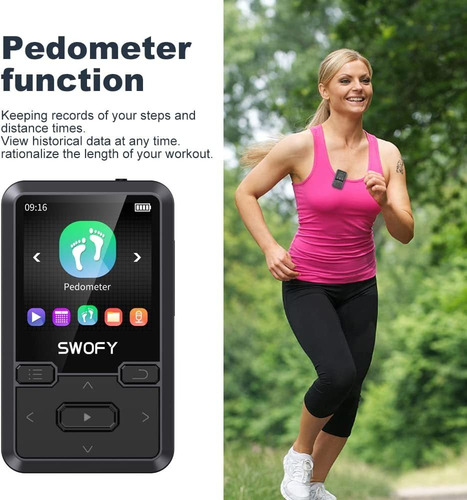 32gb Clip Mp3 Player Con Bluetooth 5.0, Mini Portátil Wea...