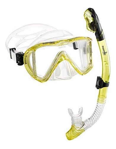 Phantom Aquatics  Firma Master View Mascara Seca Snorkel Set