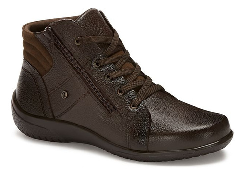 Bota Casual Pr82291v Plantilla Suave Forro Café Boton