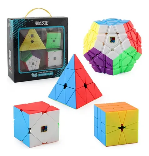 cubo mágico kit cube profissional com 6 pecas