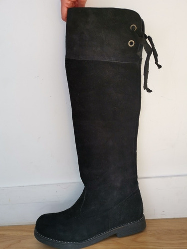 Botas Bucaneras De Gamuza Caña Alta Talle 37