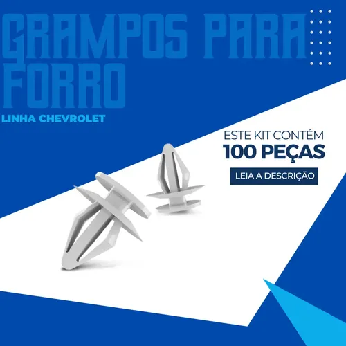 Kit 100 Grampo Presilha Forro Porta Corsa Max Wagon Wind Top
