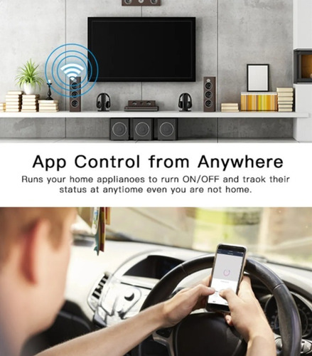 Imagen 5 de 6 de Apagador Inteligente Wifi Touch Doble 2 Botones Interruptor