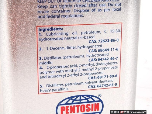 Imagen 3 de 6 de Pentosin Chf202 Aceite Direccion Hidraulica Sintetico