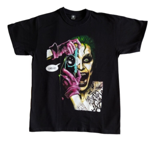 Camiseta Estampada Joker Guason Comic Negra 100% Algodon