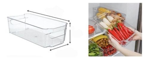 Caja Organizadoras Refrigerador Con Aza Apertura (38x21x9cm)