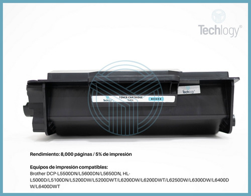 Tóner Techlogy Tn850 Compatible Con Brother L5000 5100 5200