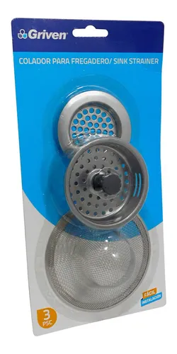 comprar Set De 3 Rejillas Cestas Filtro Colador Protector Fregadero