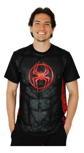 Brad Hombre Spider-man Algodón Jersey Plastisol En 3d Xl