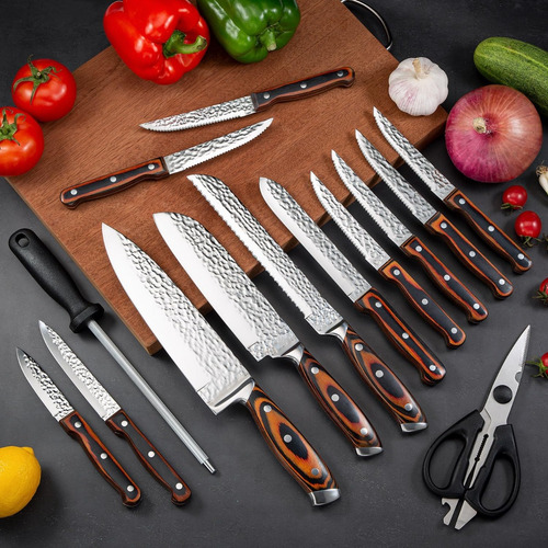 Juego De Cuchillos De Cocina Premium Acero Inoxidable 15pcs