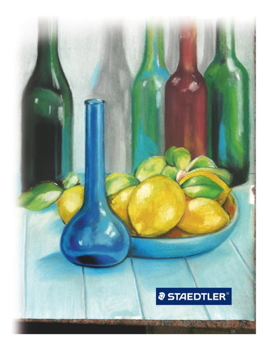 Estuche Barra Rectangular Gis Pastel Staedtler 24 Pz. Arte R Colores