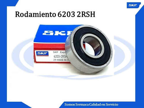 Rodamiento 6203 2rs Skf Importado