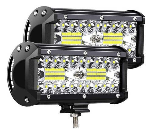 Par Barra Faro 40 Led 120w 7 Pulgadas Universal 4x4