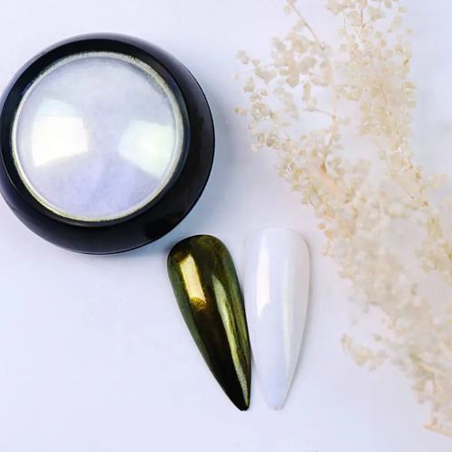Polvo Para Uñas Efecto Camaleón Pigmento Nails Decoración