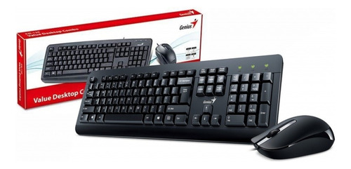 Combo Teclado Y Mouse Genius Cableado Km-160 Usb Español