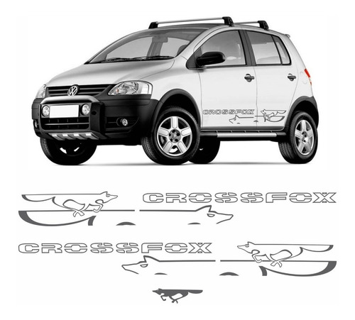 Adesivo Faixa Lateral Volkswagen Crossfox 2008 2009