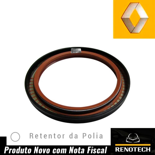 Imagem 3 de 10 de Retentor Polia Do Virabrequim Master 2.5 16v 7700103945