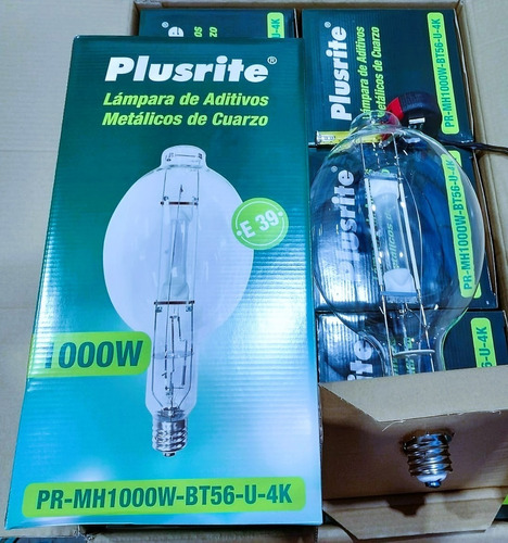 Foco De Aditivos Metálicos Plusrite 1000w E39 5pz