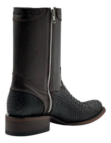Bota De Vestir Piel Piton Estilo Dilan