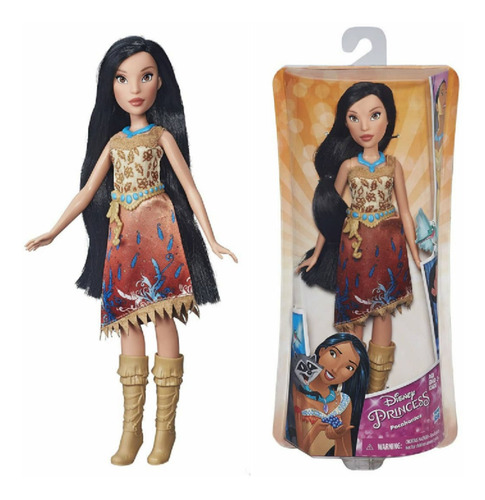 Muñeca Princesa Pocahontas Disney Royal Shimmer Hasbro *