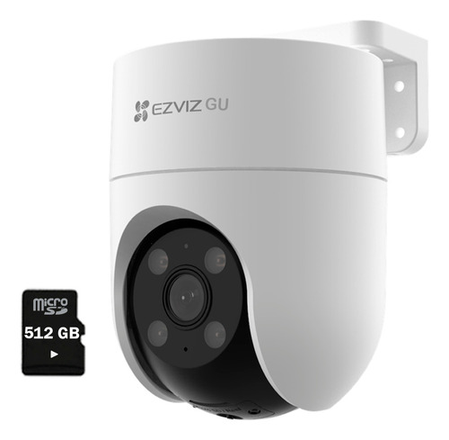 Cámara Wifi Ezviz 1080p 360° H8c Smart Visión Noche + 512gb 