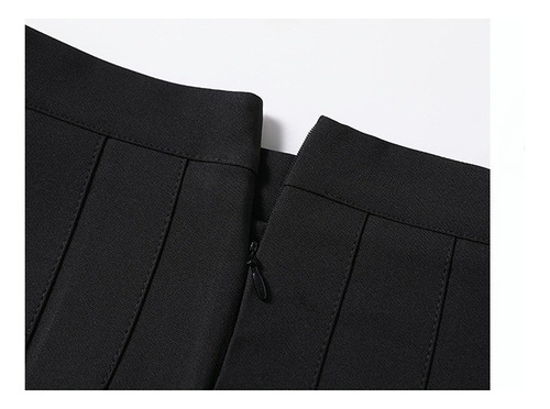 Minifalda Plisada De Cintura Alta Para Mujer Para Uniforme E