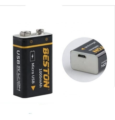 Bateria Recargable 9v 1000mah Beston Usb