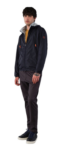 Campera Nylon Hombre Bensimon Taylor Liviana Con Capucha