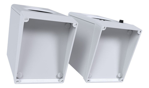 2x Suporte De Mesa Inclinado Compatível Com Edifier Mr4 Cor Branco