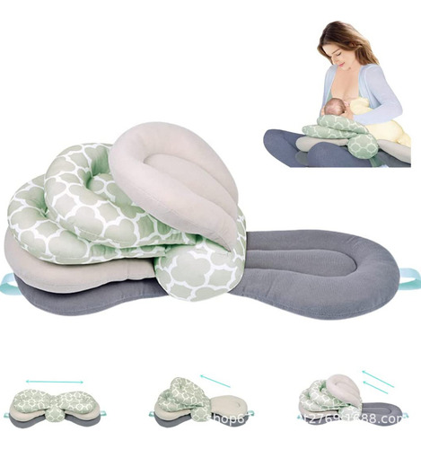 Almohada Ajustable 3 Niveles Multiuso Para Amamantar Bebés