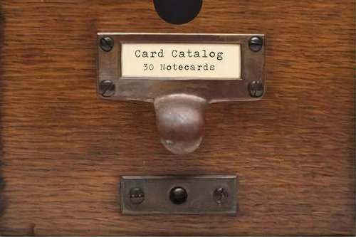 Card Catalog: 30 Notecards : 30 Notecards From The Library Of Congress, De Library Of Gress. Editorial Chronicle Books En Inglés