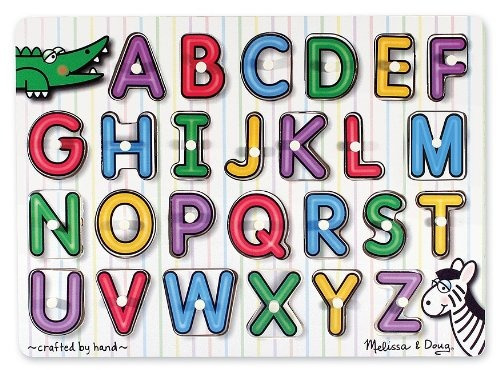 Melissa - Doug See-inside Alphabet Peg Puzzle