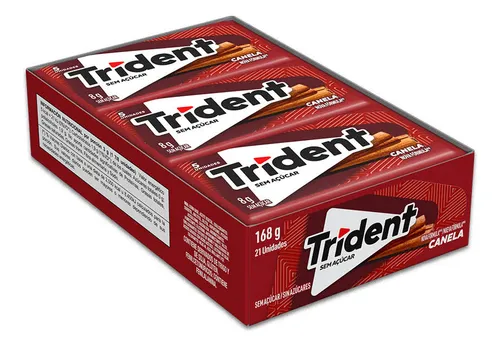 Chicle Trident Display C/21un - Sabor Canela