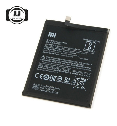 Mi 6X Original  "Manipulación y entrega 24h" Bateria BN36 Xiaomi Mi A2